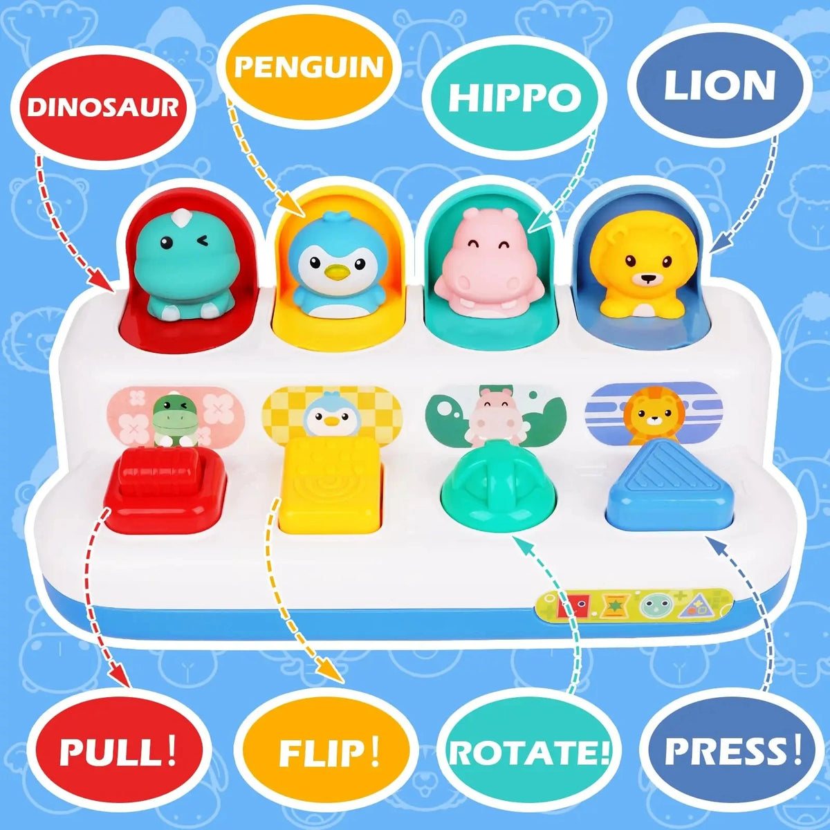 Interactive Pop Up Toy for Babies Montessori Learning Toy