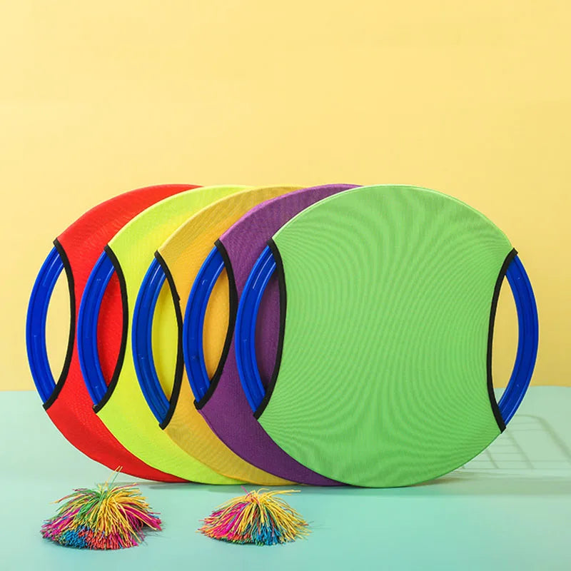 RallyRing Bounce Paddle Ball – Jeu de Balle Élastique pour Enfants et Adultes | Jeu Coopératif d'Extérieur
