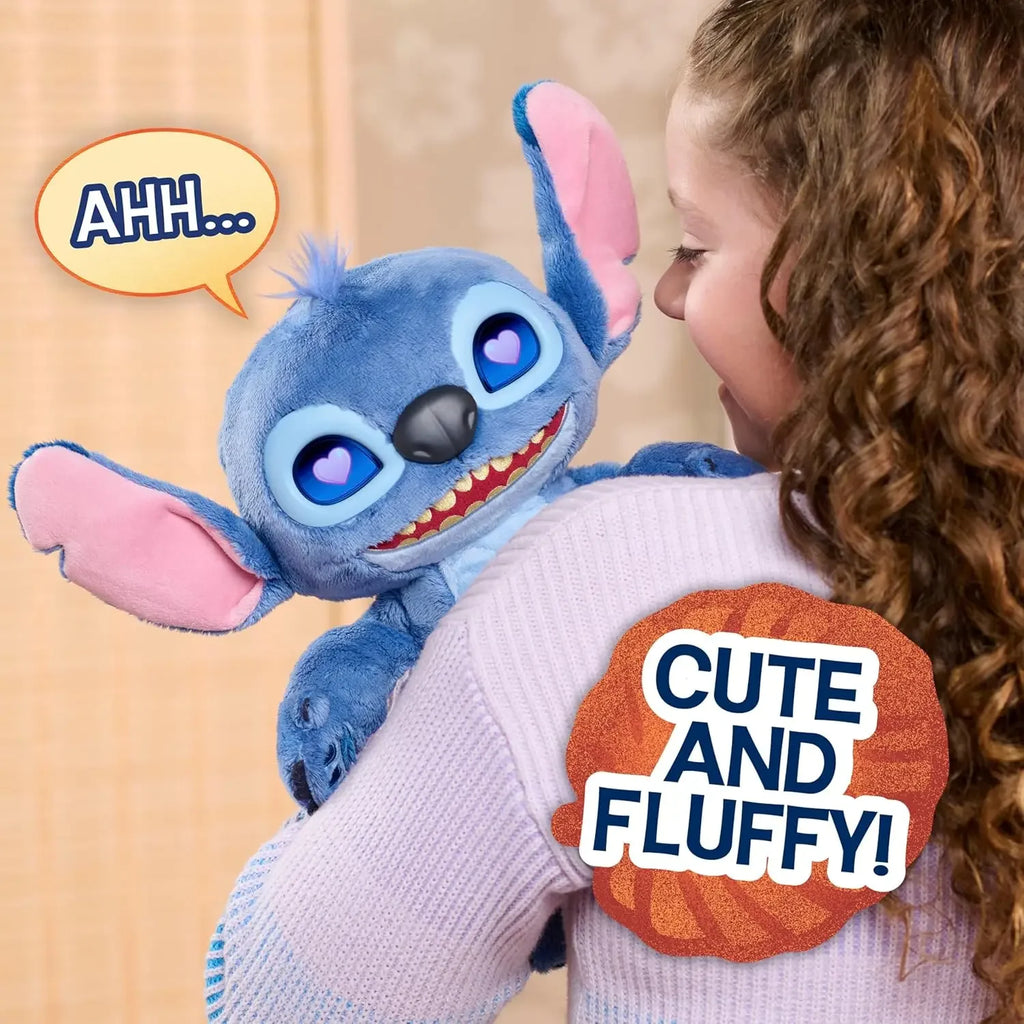 Stitch Interactive Plush Doll LCD Eyes Soft Toy Gift