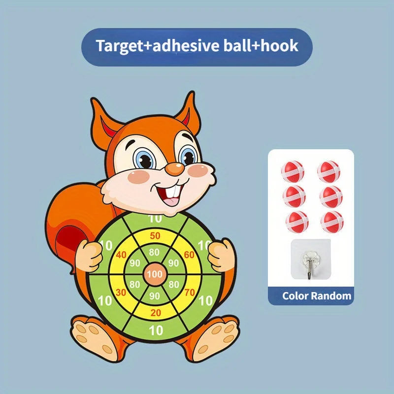 Cible de Fléchettes à Balles Adhésives – Jouet Éducatif Montessori pour Enfants | Jeu d'Intérieur Sécurisé