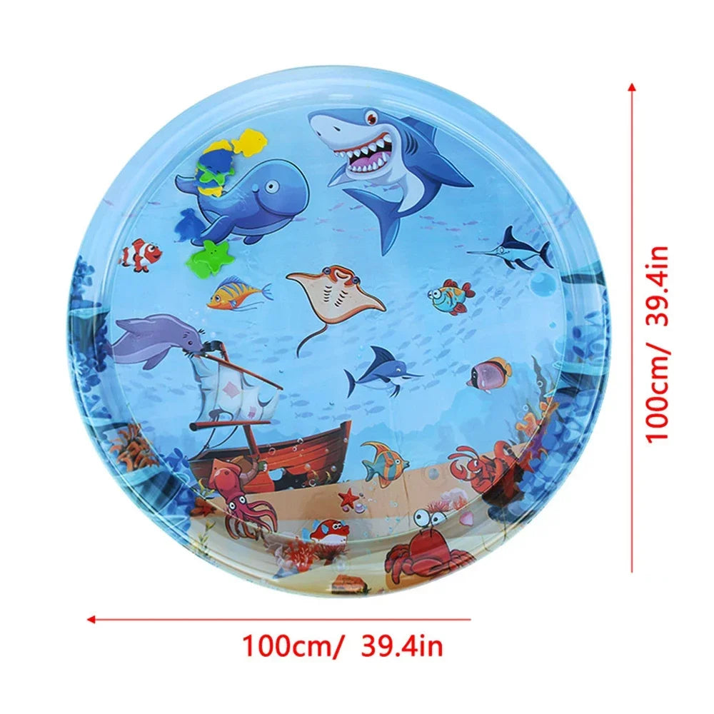 Coussin d'eau gonflable pour bébé, éveil sensoriel
