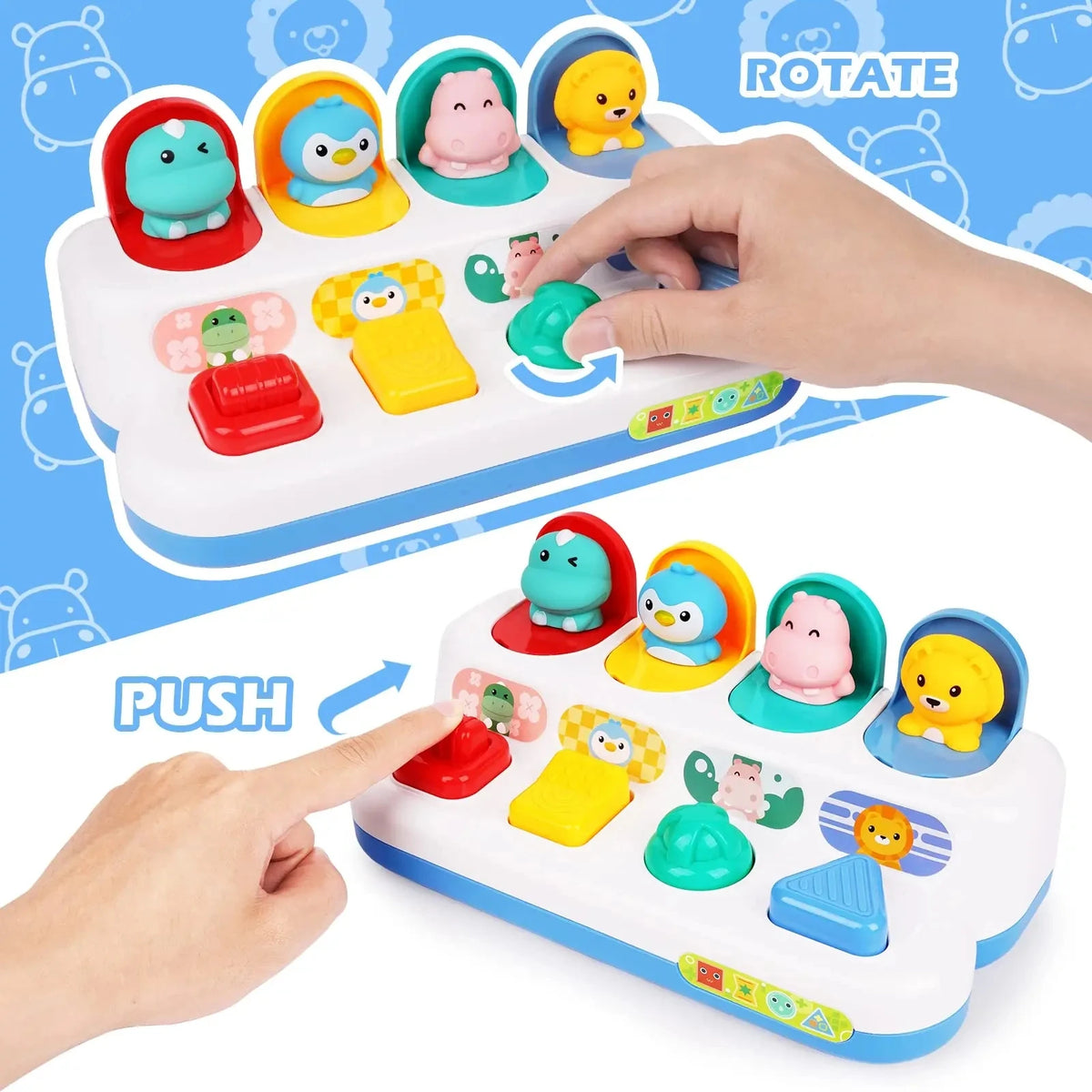 Interactive Pop Up Toy for Babies Montessori Learning Toy