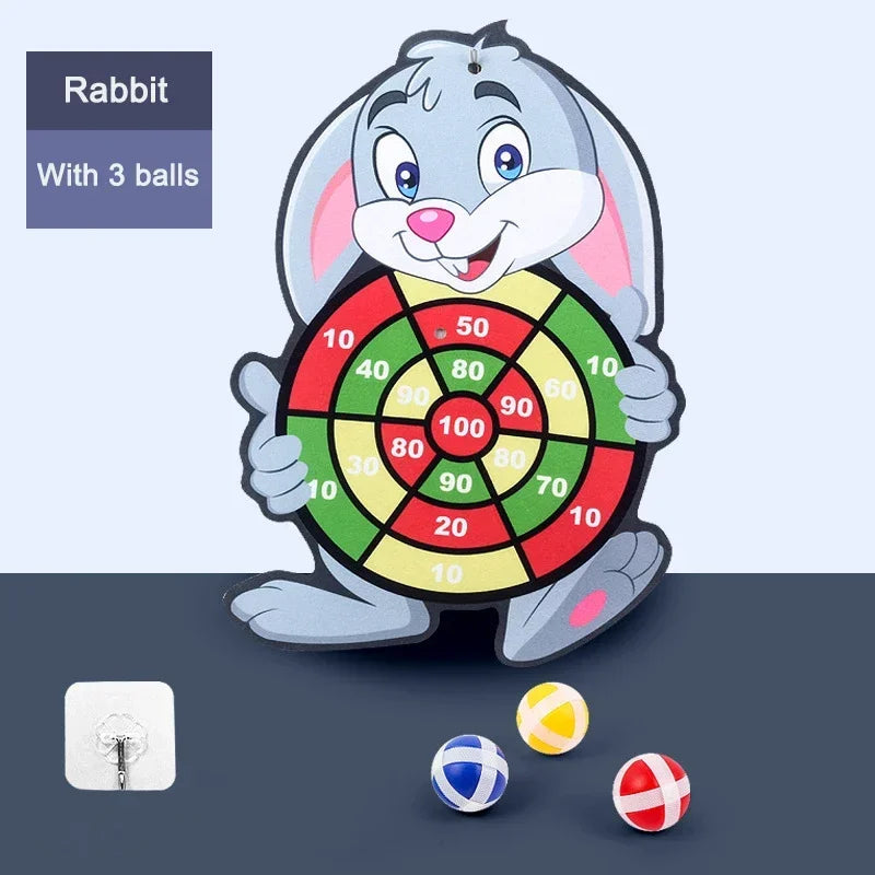 Cible de Fléchettes à Balles Adhésives – Jouet Éducatif Montessori pour Enfants | Jeu d'Intérieur Sécurisé