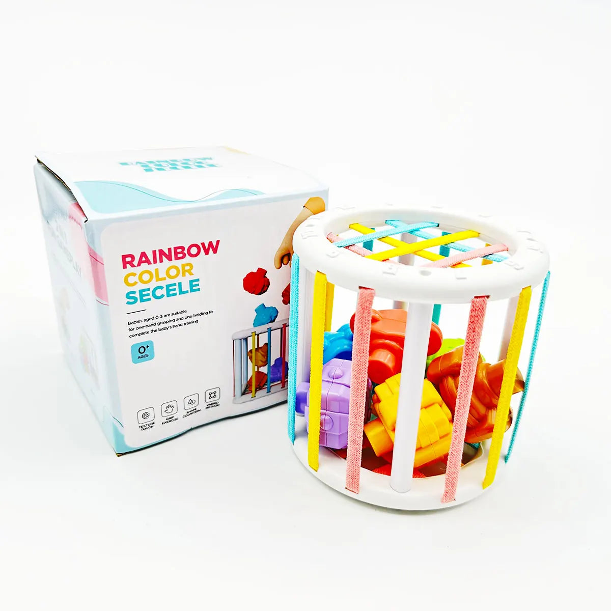 Blocs colorés Montessori, jeu d'éveil bébé