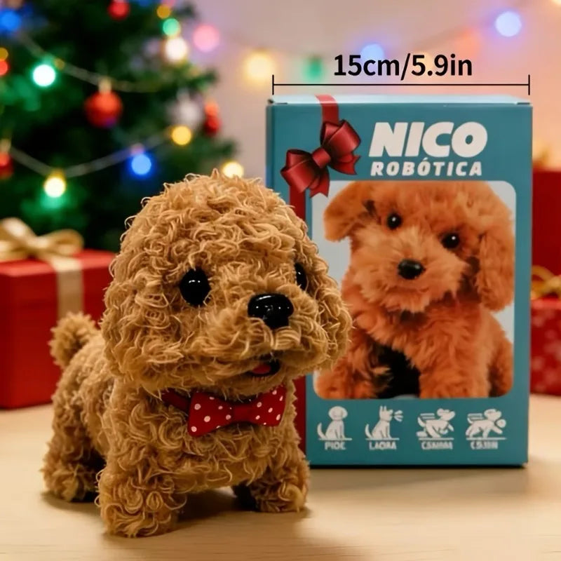 Interactive Plush Robot Dog Toy Cute Smart Puppy Gift