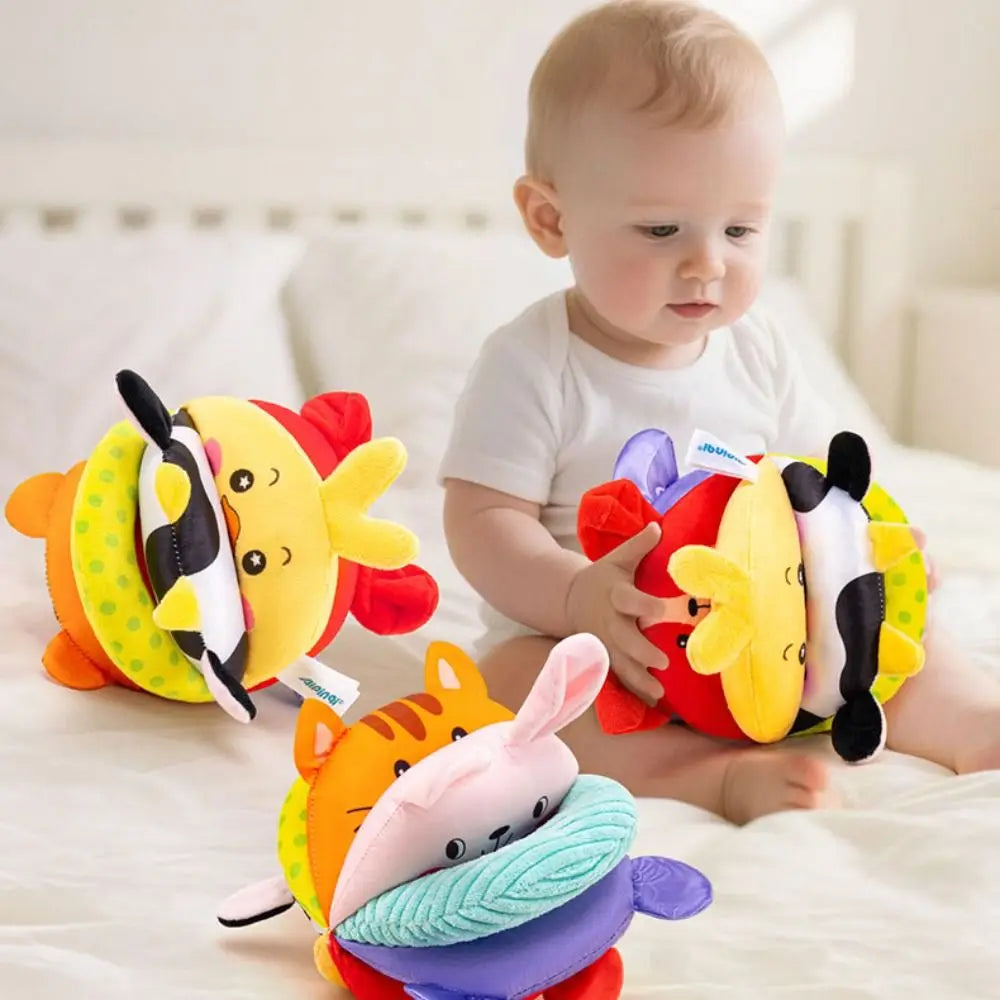 Balles de Préhension en Tissu Faites Main pour Bébés – Ensemble de Jouets Sensoriels Montessori, Entraînement à la Motricité Fine, 3 à 12 Mois