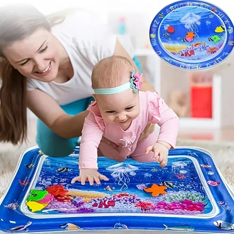 Coussin d'eau gonflable pour bébé, éveil sensoriel