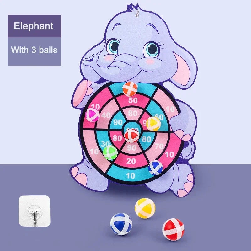 Cible de Fléchettes à Balles Adhésives – Jouet Éducatif Montessori pour Enfants | Jeu d'Intérieur Sécurisé