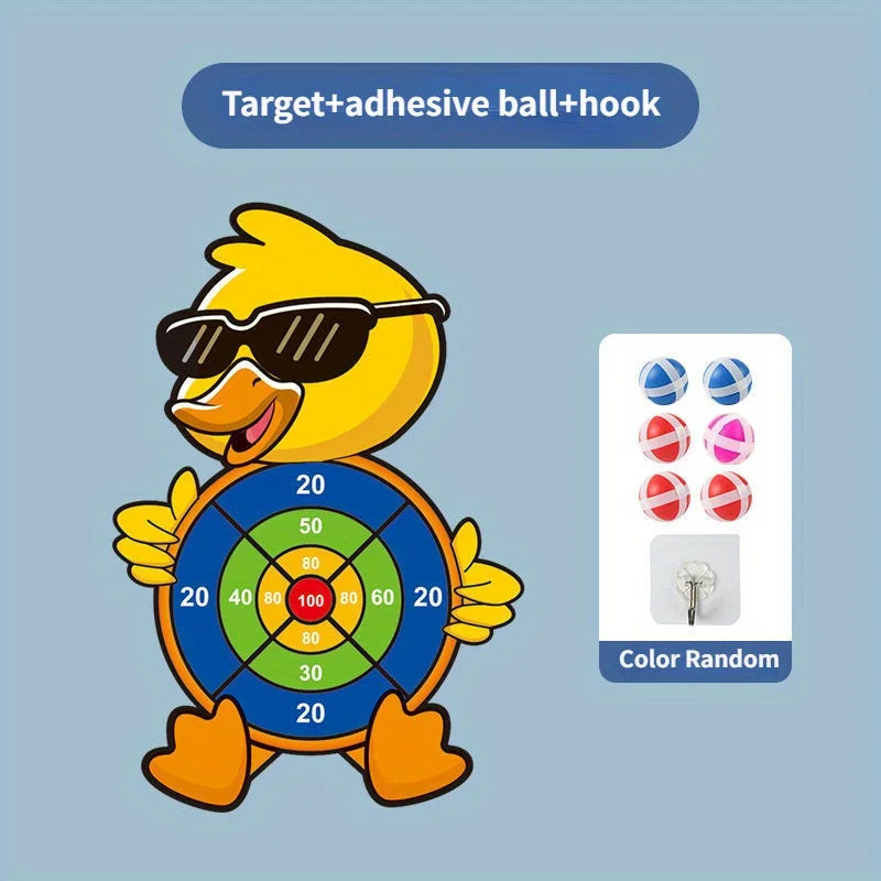 Cible de Fléchettes à Balles Adhésives – Jouet Éducatif Montessori pour Enfants | Jeu d'Intérieur Sécurisé