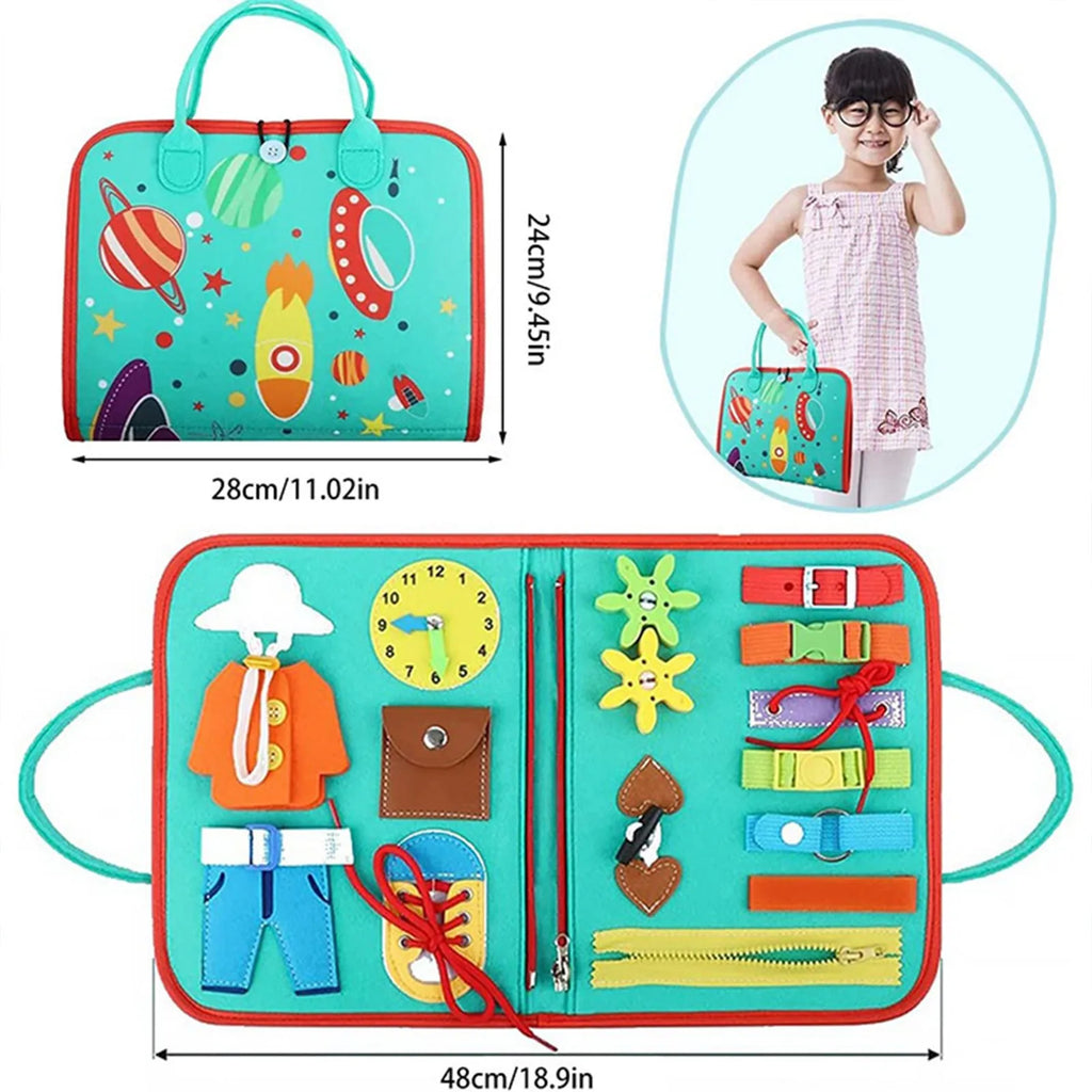 Planche d'Éveil Sensorielle pour Tout-Petits – Jouet de Motricité Fine et Cadeau d'Apprentissage Préscolaire
