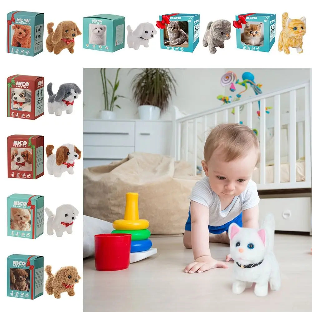 New Plush Robot Puppy Interactive Barking Toy Gift