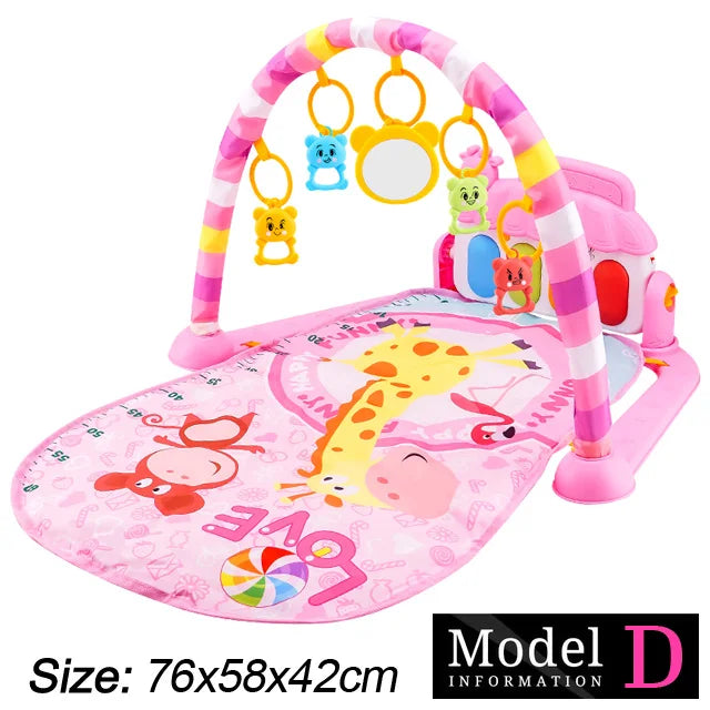 Tapis d'Éveil pour Bébé avec Piano à Taper – Jouet pour le Temps sur le Ventre, le Quatre Pattes et le Développement Sensoriel des Nouveau-Nés