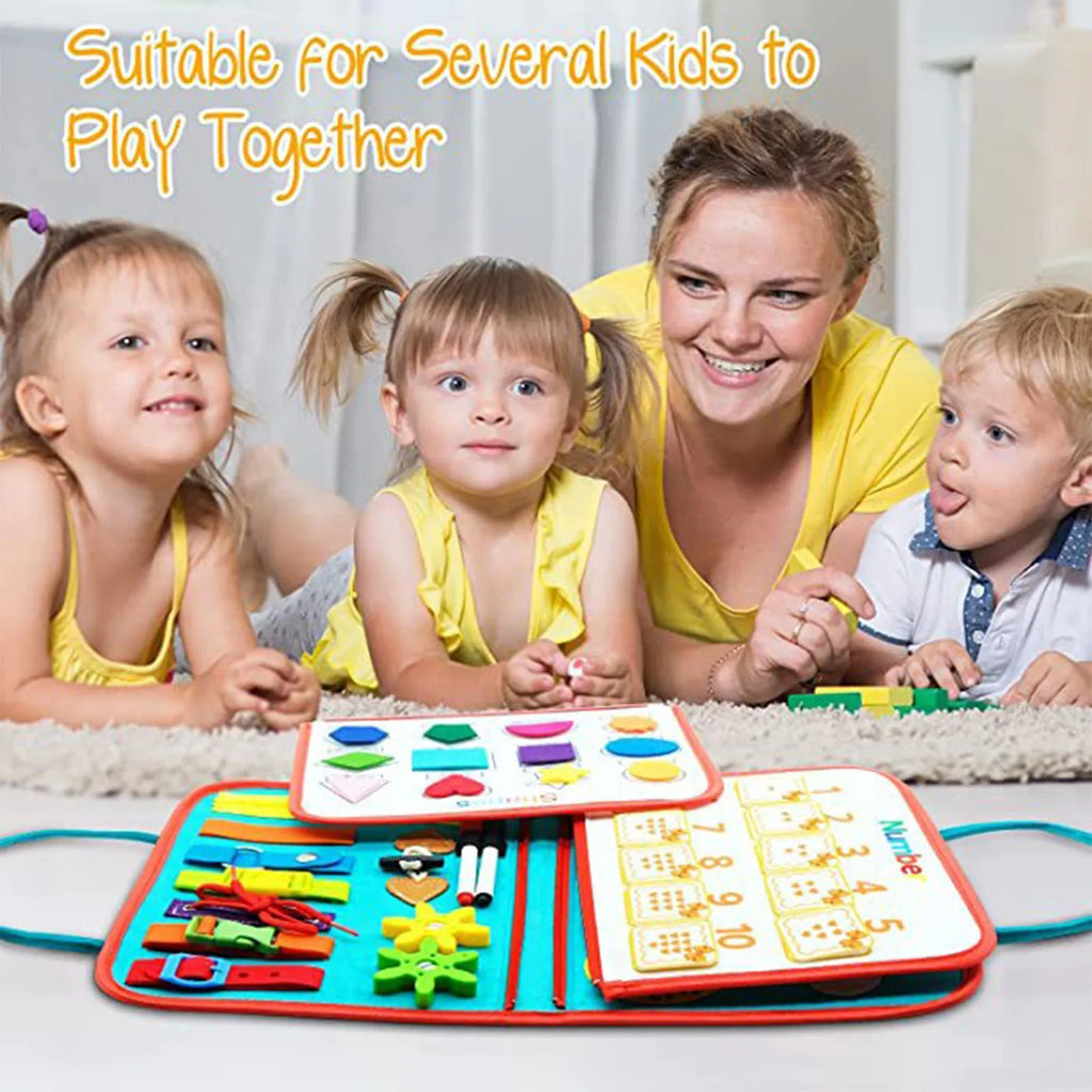 Planche d'Éveil Sensorielle pour Tout-Petits – Jouet de Motricité Fine et Cadeau d'Apprentissage Préscolaire