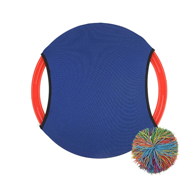 RallyRing Bounce Paddle Ball – Jeu de Balle Élastique pour Enfants et Adultes | Jeu Coopératif d'Extérieur
