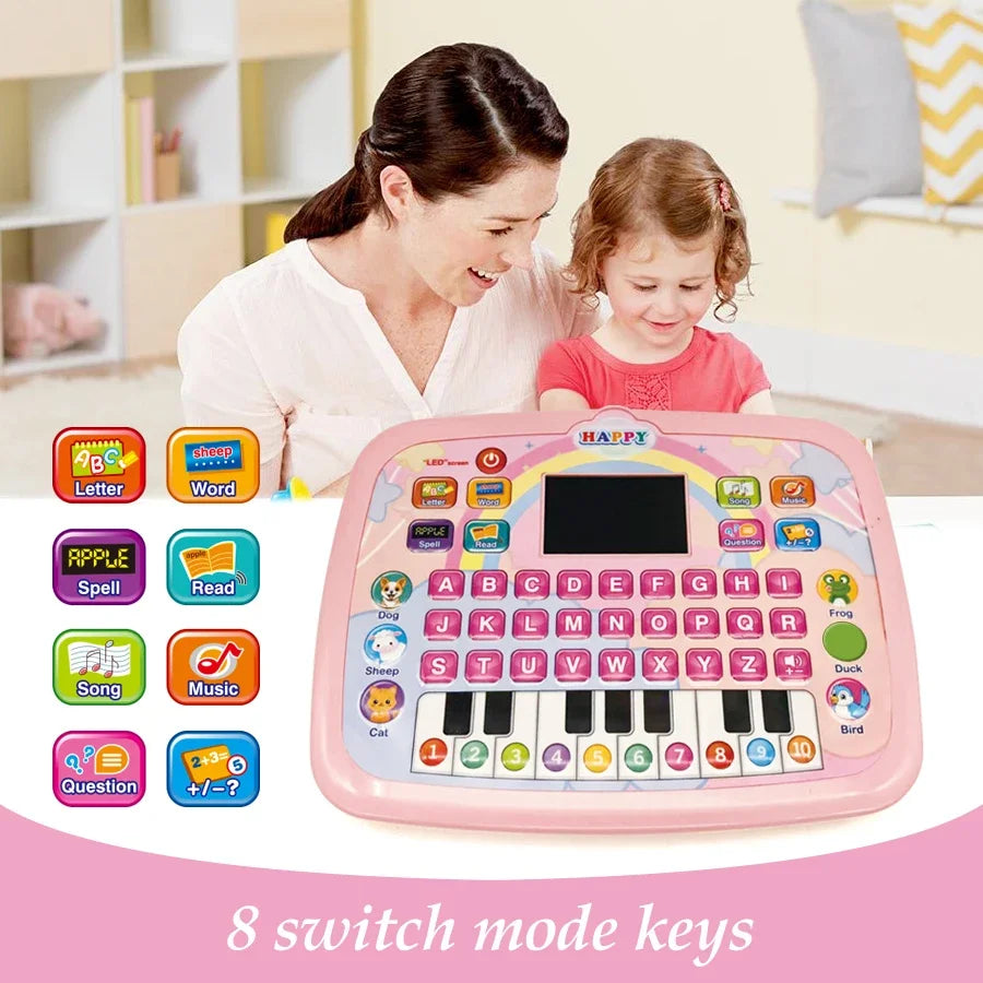 tablette d'apprentissage pour tout-petits KidLearnLED Laptop Tablette