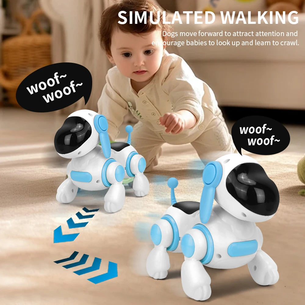 Chiot Robot Interactif – Marche, Chante, S'illumine et Réagit au Toucher
