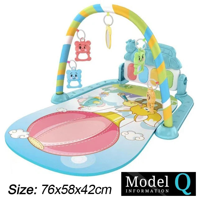 Tapis d'Éveil pour Bébé avec Piano à Taper – Jouet pour le Temps sur le Ventre, le Quatre Pattes et le Développement Sensoriel des Nouveau-Nés