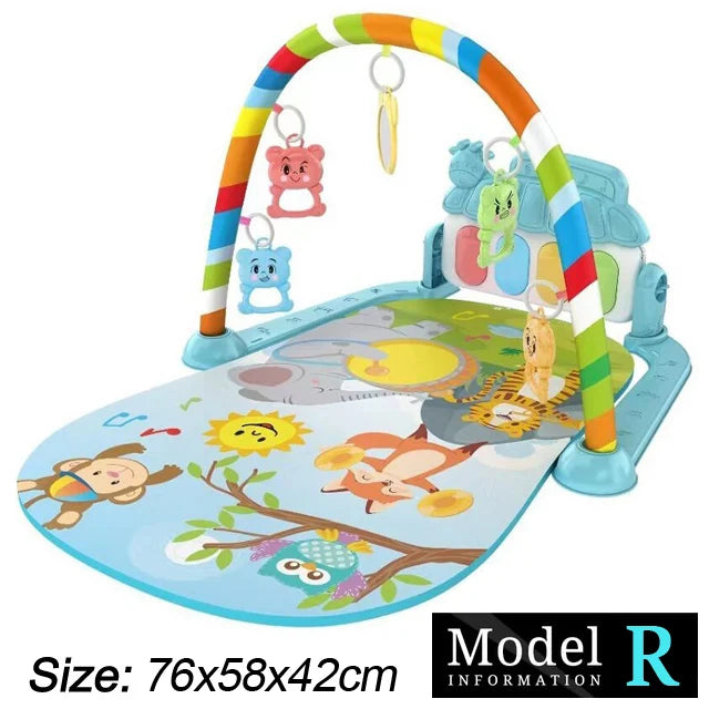 Tapis d'Éveil pour Bébé avec Piano à Taper – Jouet pour le Temps sur le Ventre, le Quatre Pattes et le Développement Sensoriel des Nouveau-Nés