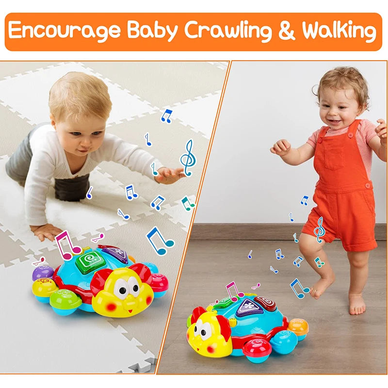 StepMate Bilingual Walker – Jouet Musical à Ramper et à Marcher, Jouet d'Apprentissage Espagnol-Anglais, Jouet Lumineux pour Nourrissons, Cadeau pour Enfants