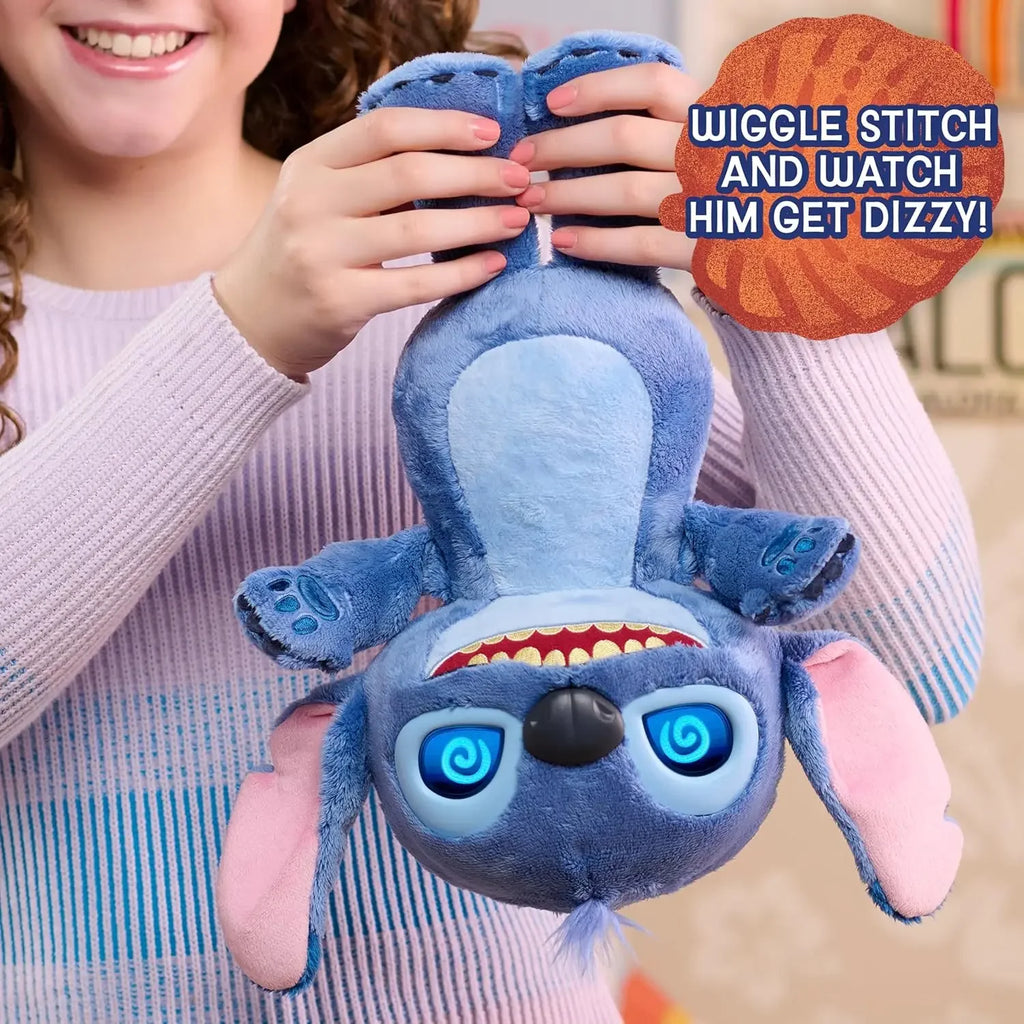 Stitch Interactive Plush Doll LCD Eyes Soft Toy Gift
