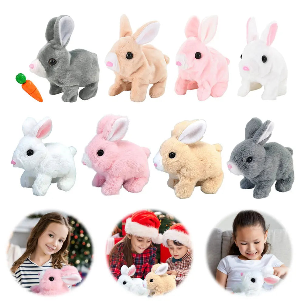 Interactive Bunny Toy with Sound & Movement Plush Gift