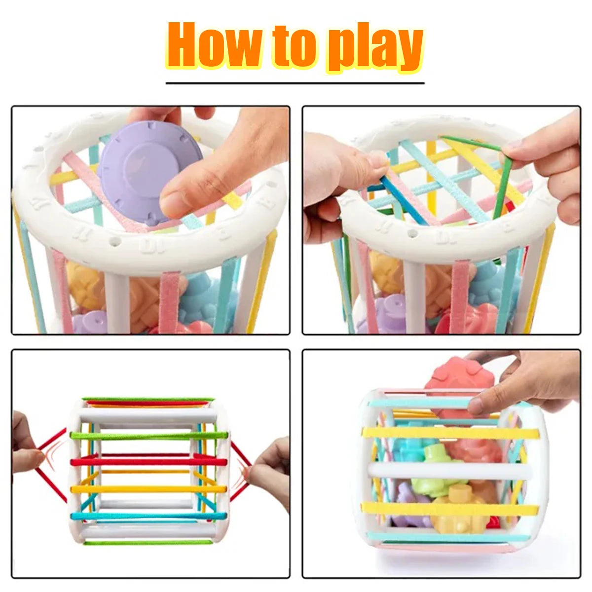 Blocs colorés Montessori, jeu d'éveil bébé