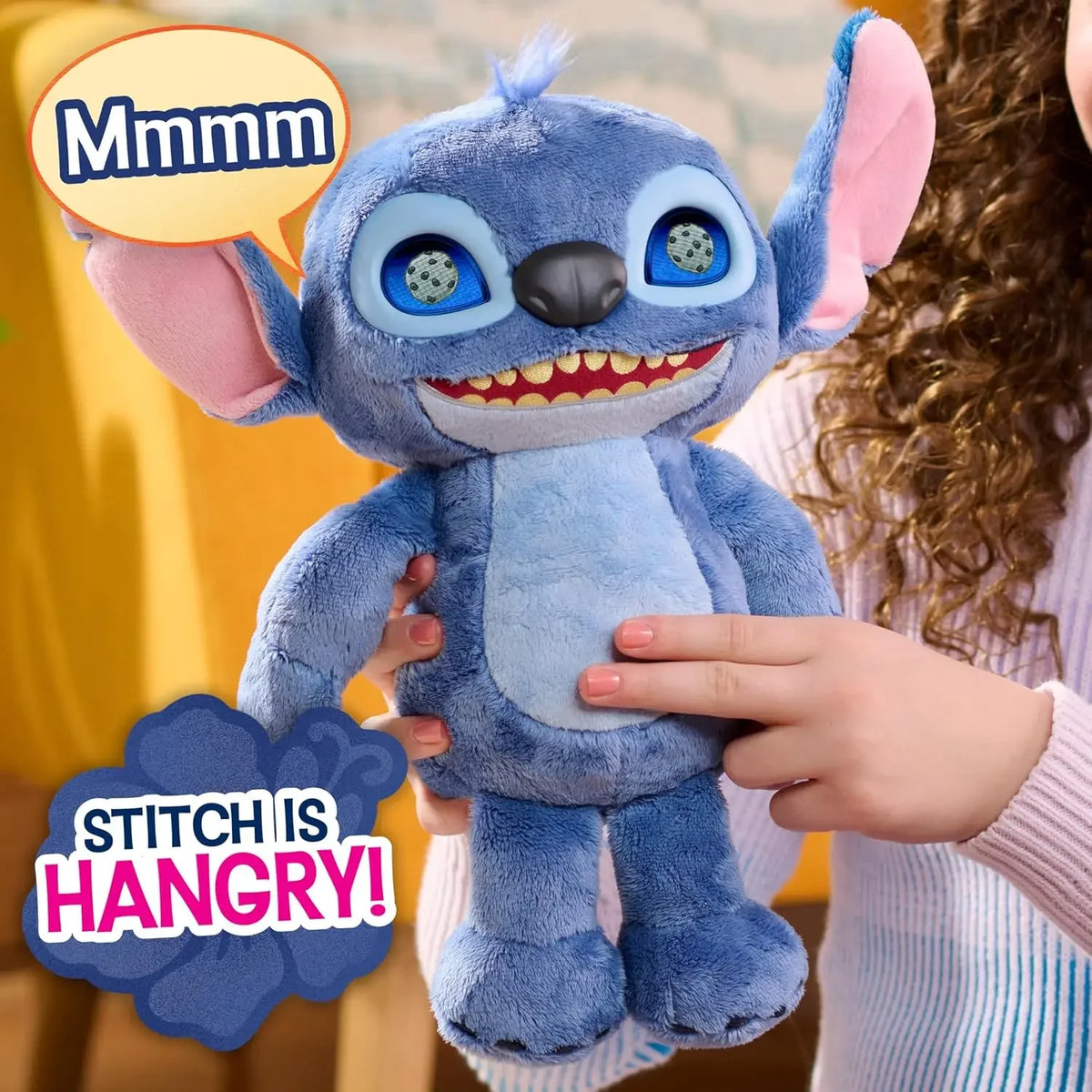 Stitch Interactive Plush Doll LCD Eyes Soft Toy Gift