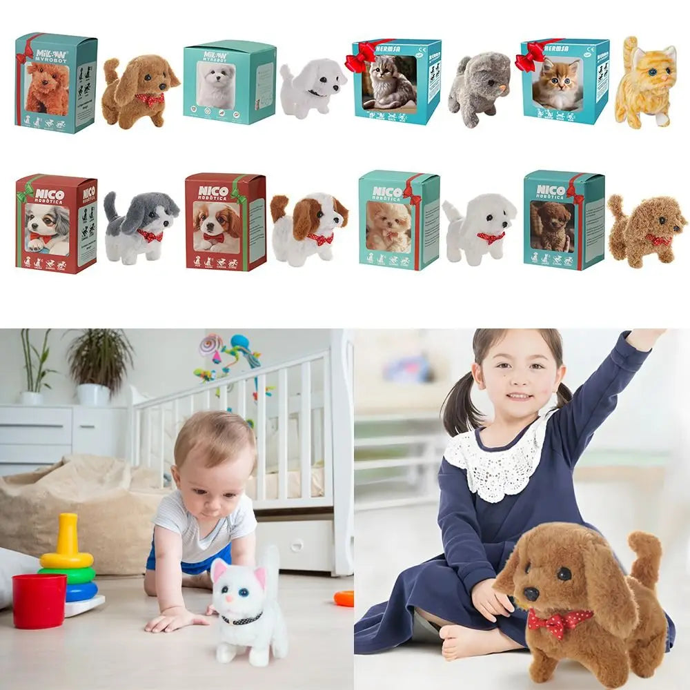 New Plush Robot Puppy Interactive Barking Toy Gift