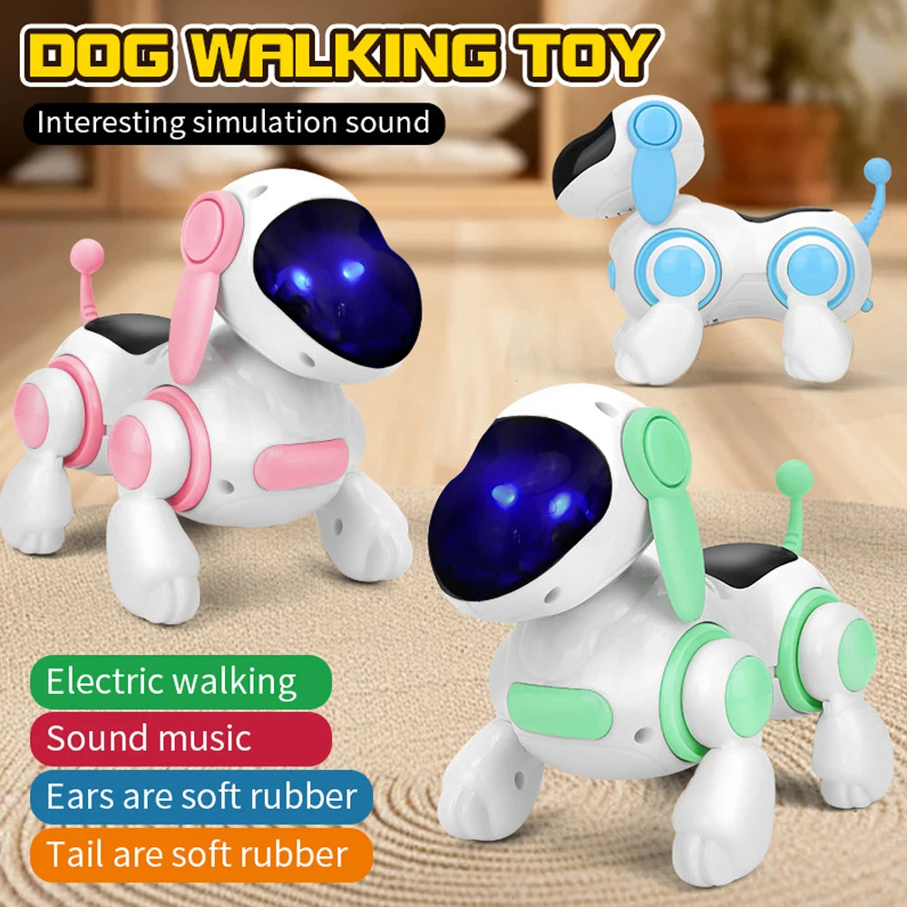 Chiot Robot Interactif – Marche, Chante, S'illumine et Réagit au Toucher