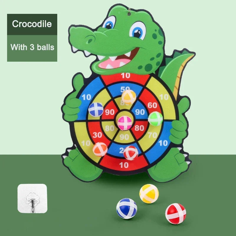 Cible de Fléchettes à Balles Adhésives – Jouet Éducatif Montessori pour Enfants | Jeu d'Intérieur Sécurisé