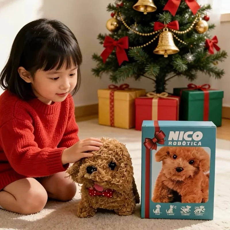 Interactive Plush Robot Dog Toy Cute Smart Puppy Gift