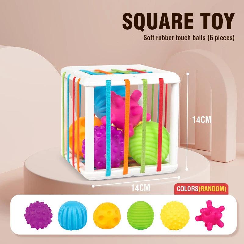 Blocs colorés Montessori, jeu d'éveil bébé