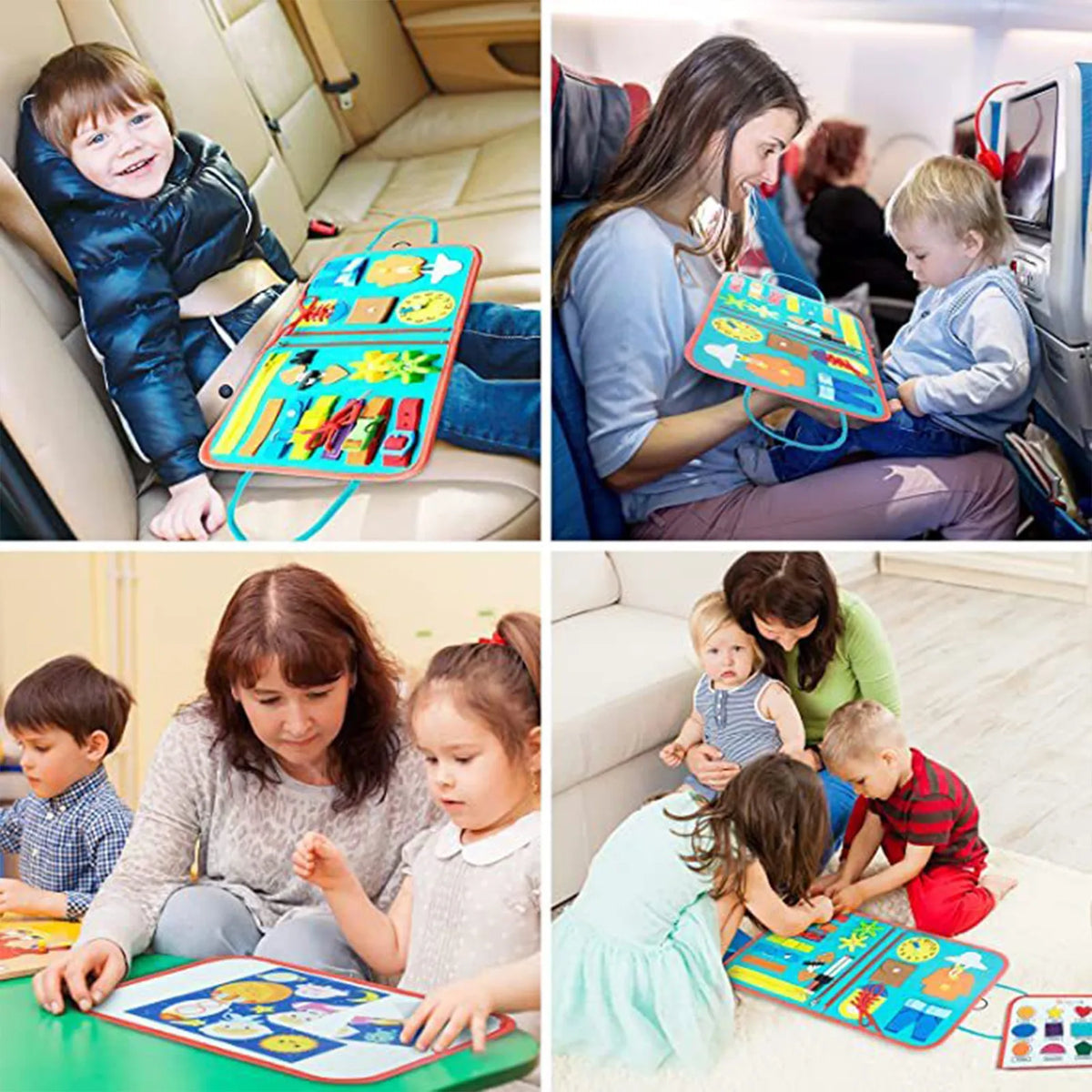 Planche d'Éveil Sensorielle pour Tout-Petits – Jouet de Motricité Fine et Cadeau d'Apprentissage Préscolaire