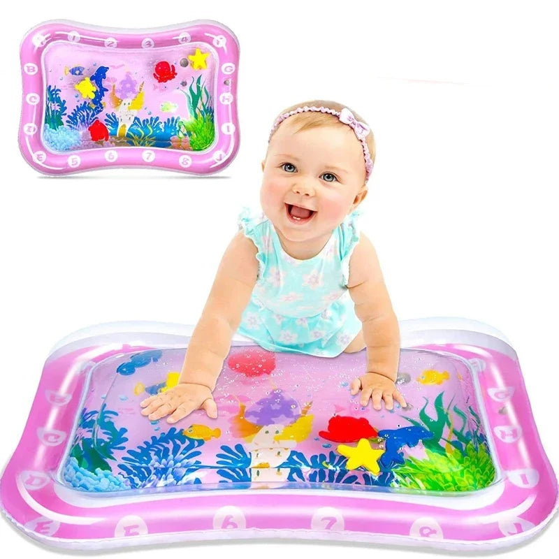 Coussin d'eau gonflable pour bébé, éveil sensoriel