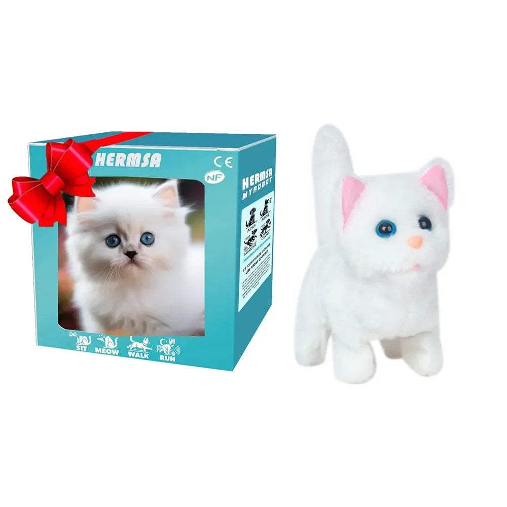 Interactive Robot Puppy Plush Walks Barks & Wags Tail Toy