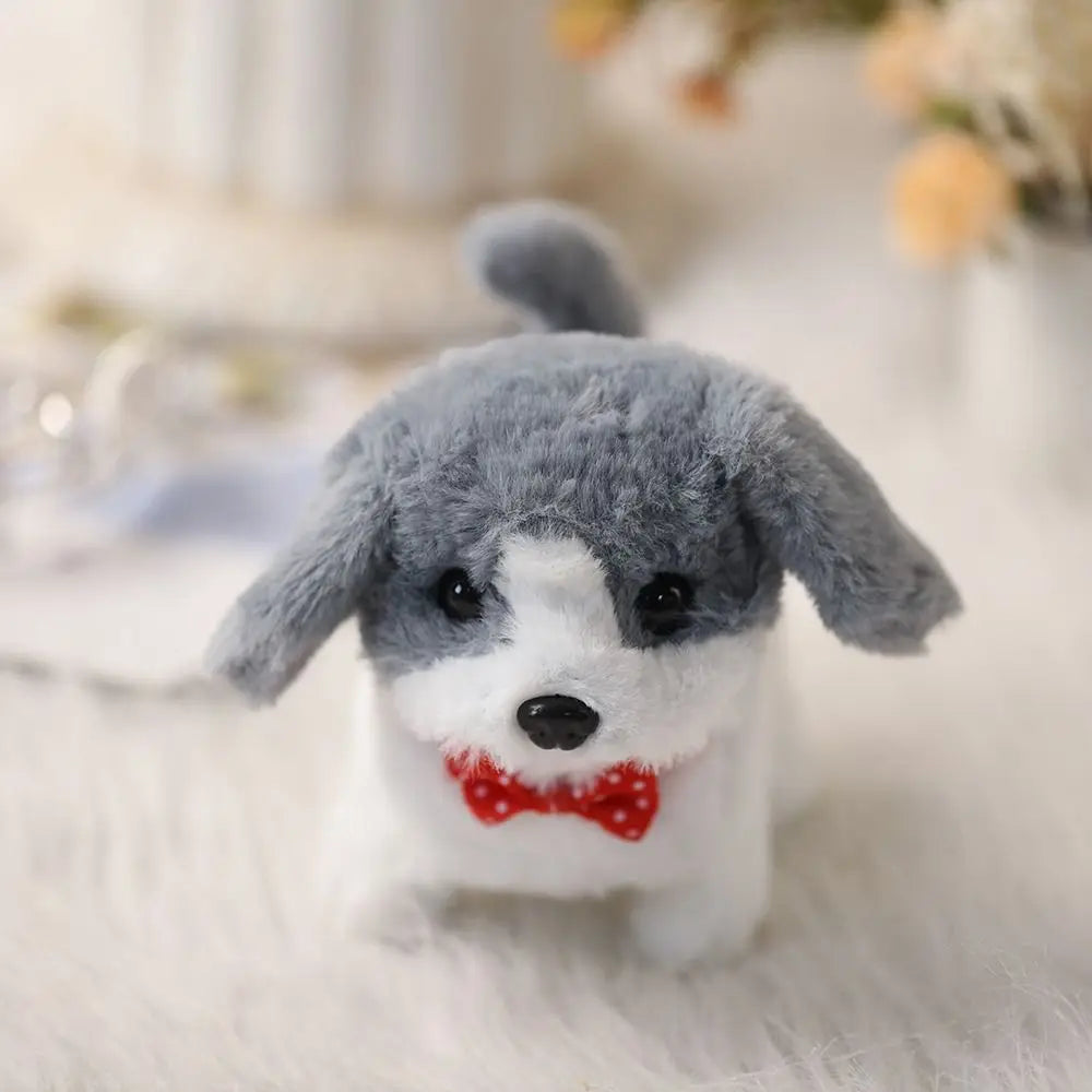 Interactive Robot Puppy Plush Walks Barks & Wags Tail Toy