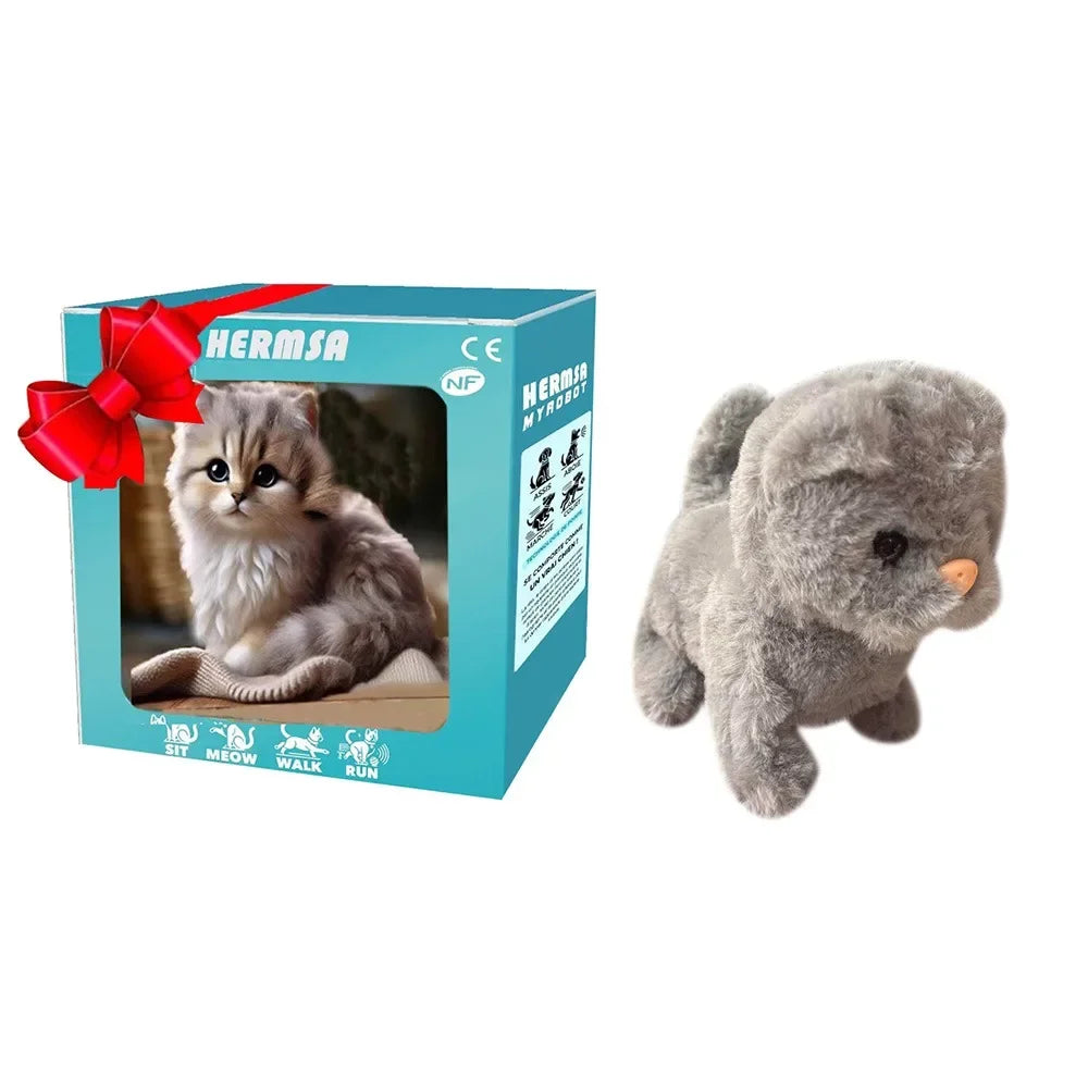 Interactive Robot Puppy Plush Walks Barks & Wags Tail Toy